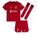 Cheap Liverpool Roberto Firmino #9 Home Football Kit Children 2022-23 Short Sleeve (+ pants)